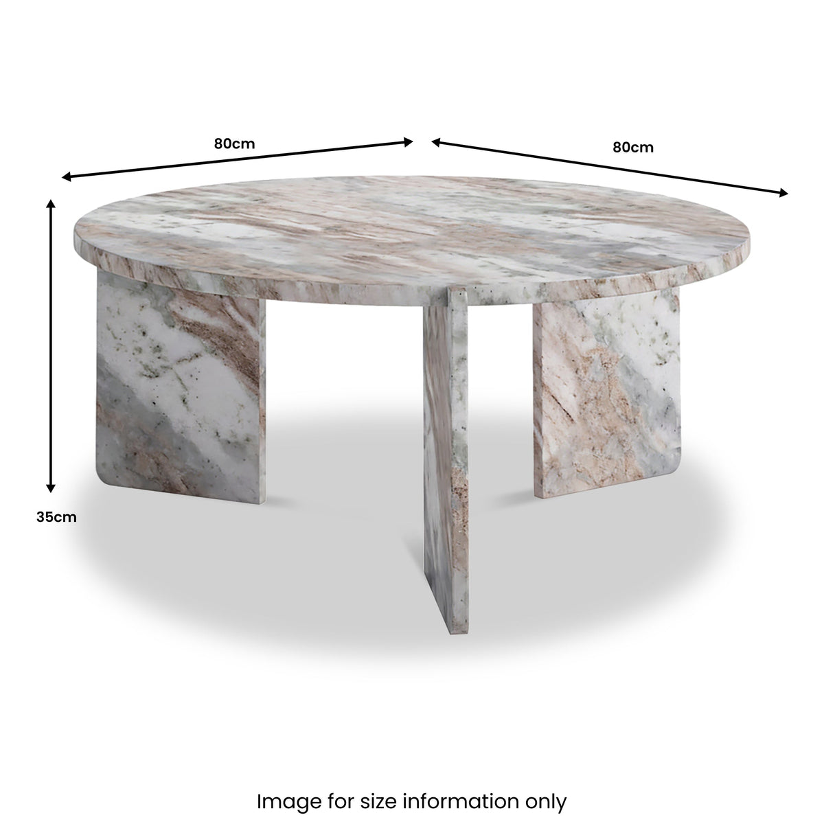 Langham Marble Large Round Coffee Table