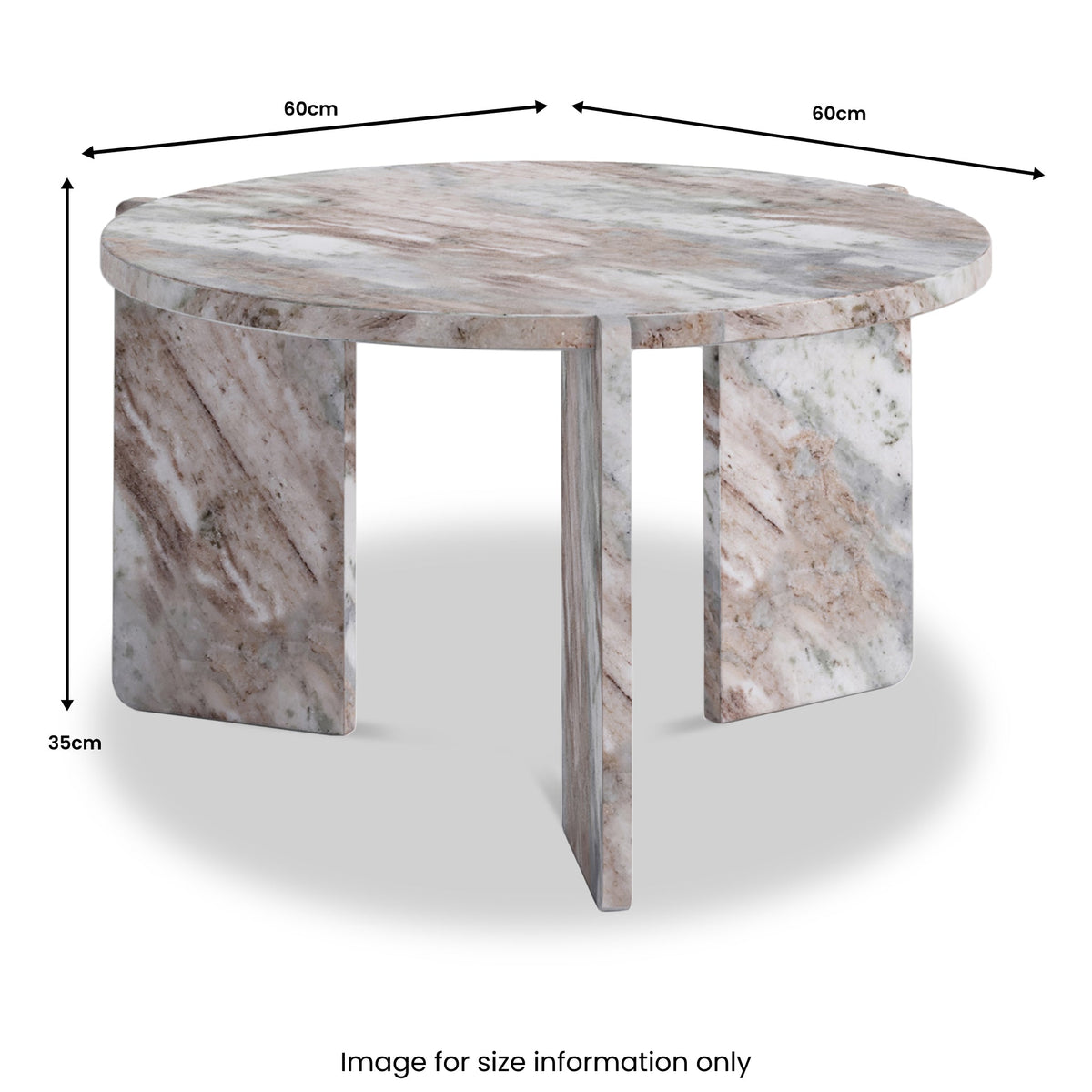 Langham Marble Small Round Coffee Table