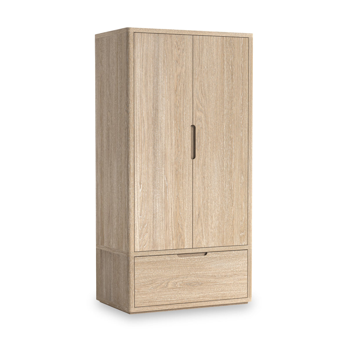 Mylor Washed Oak Double Wardrobe