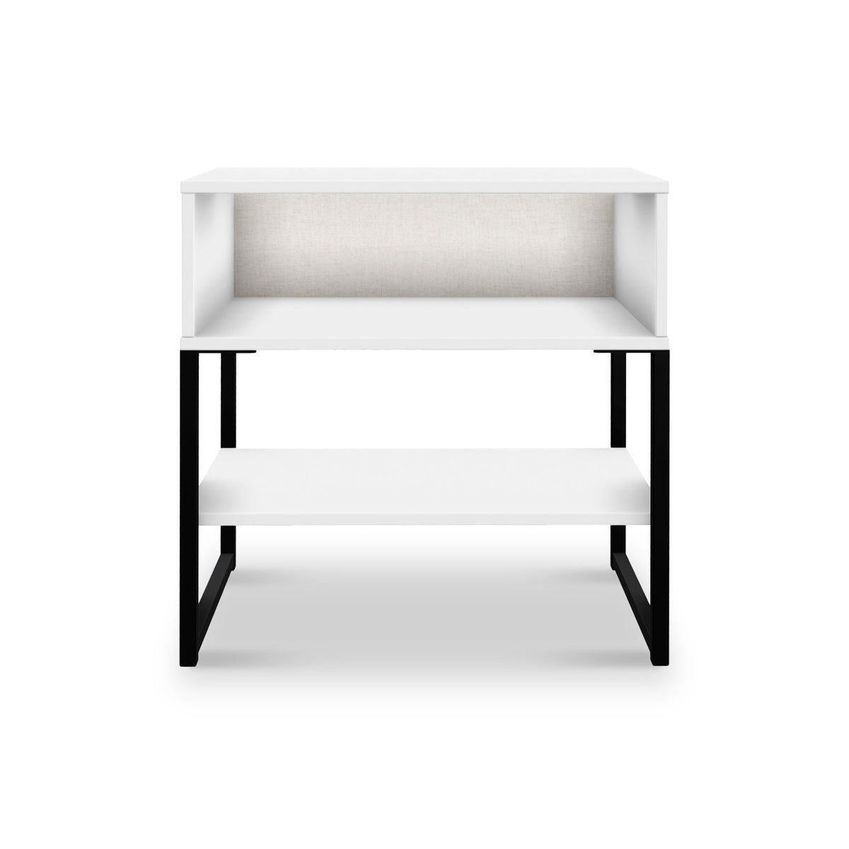 Hudson Open Drawer Bedside Table with Lower Shelf