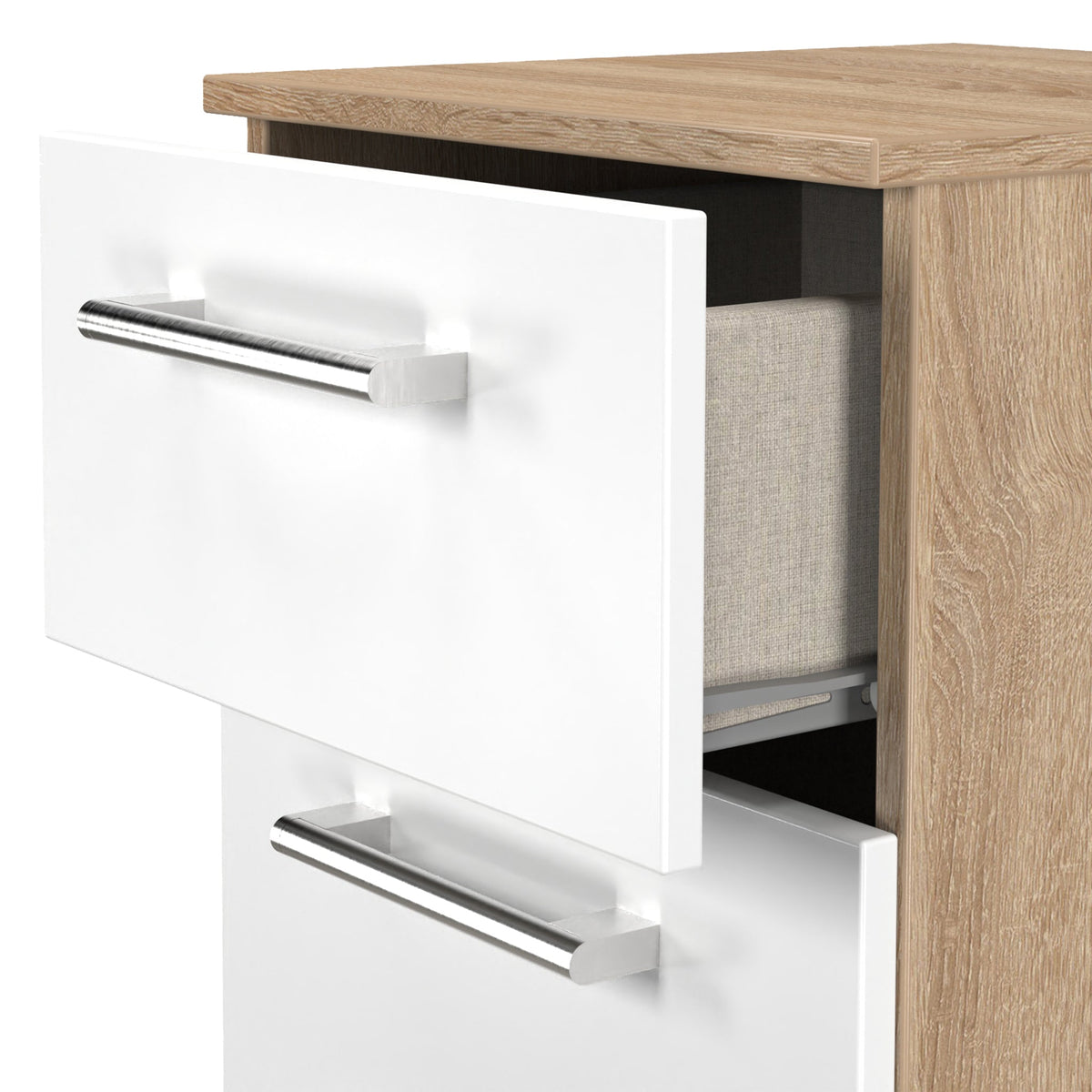 Hadley 3 Drawer Bedside Table