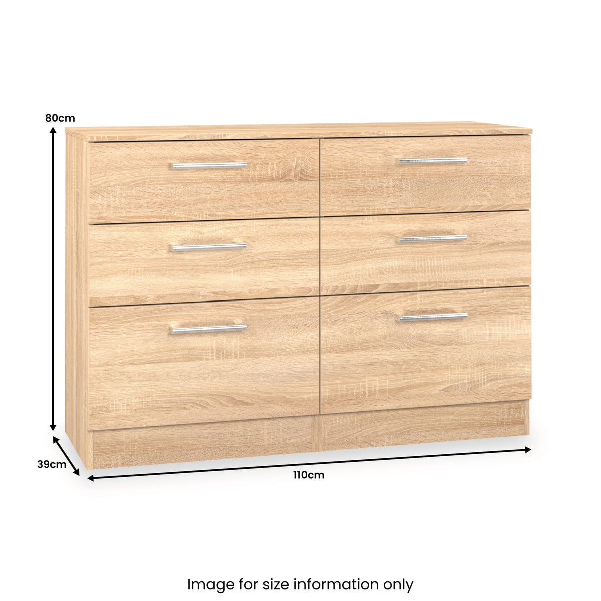 Hadley 6 Drawer Wide Chest