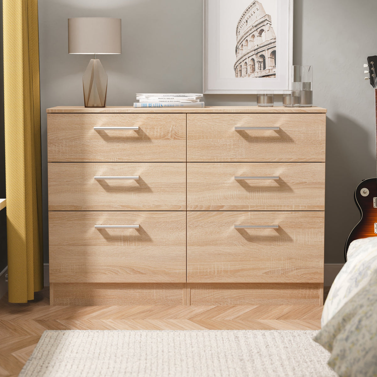 Hadley 6 Drawer Wide Chest