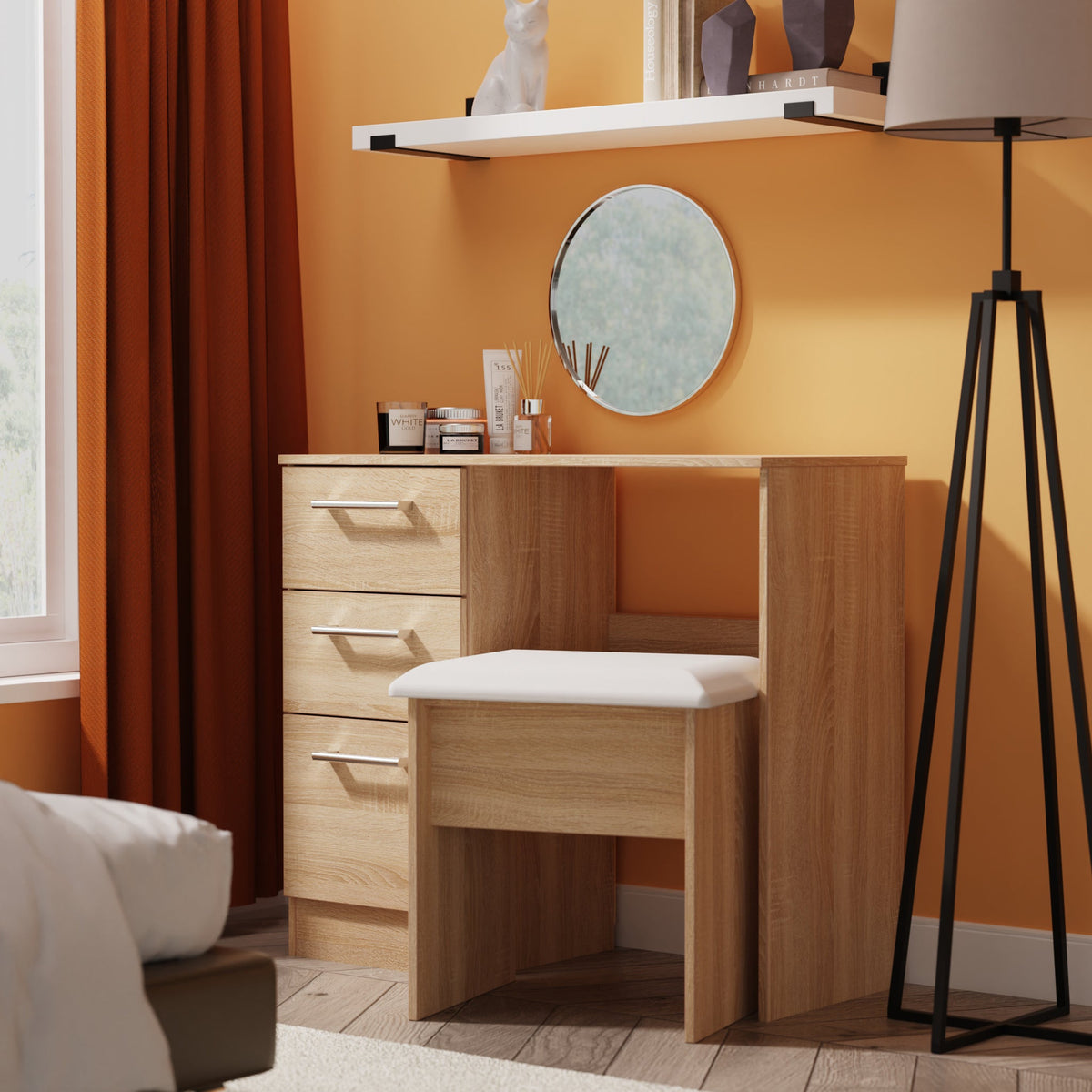 Hadley 3 Drawer Dressing Table