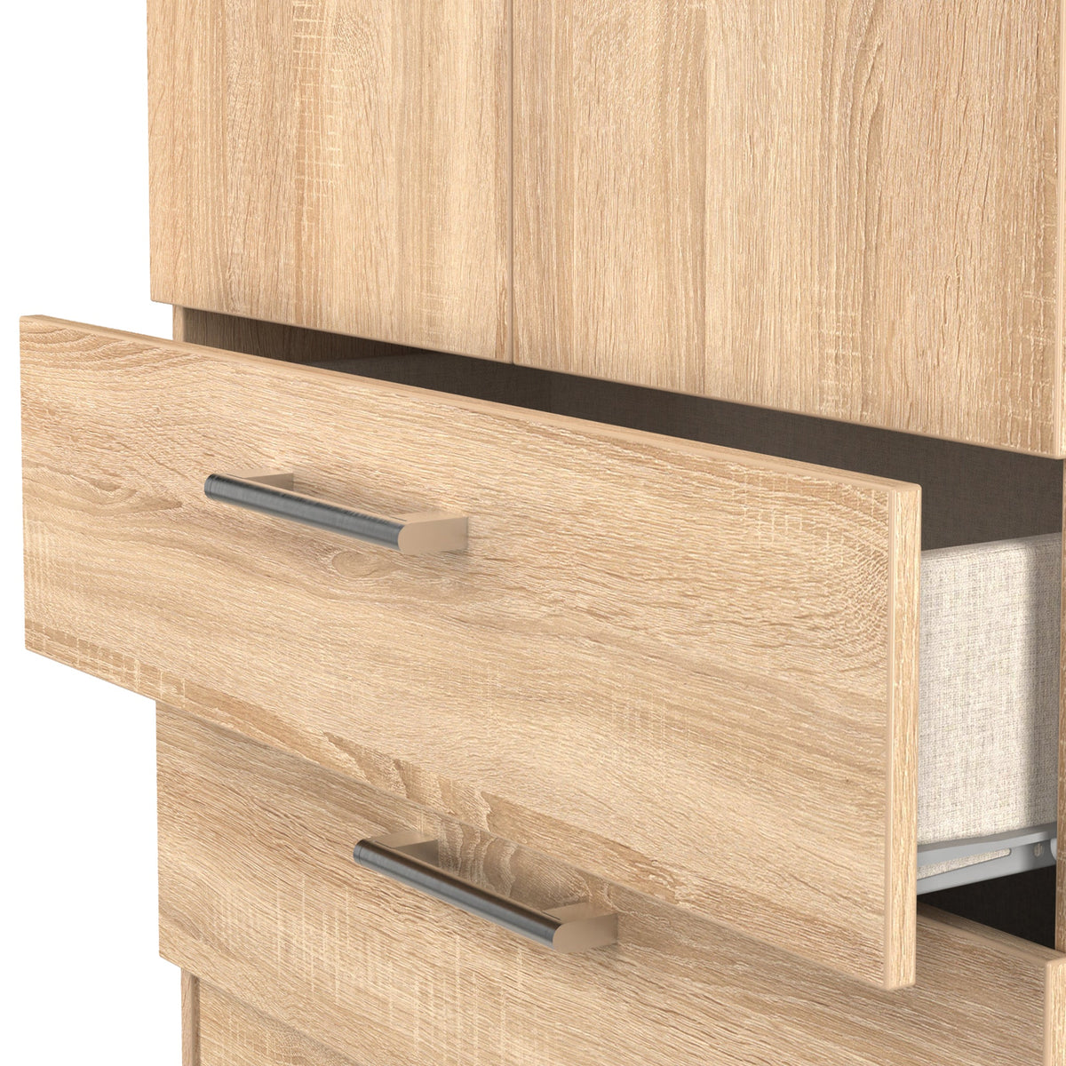 Hadley Double Wardrobe With 2 Drawers