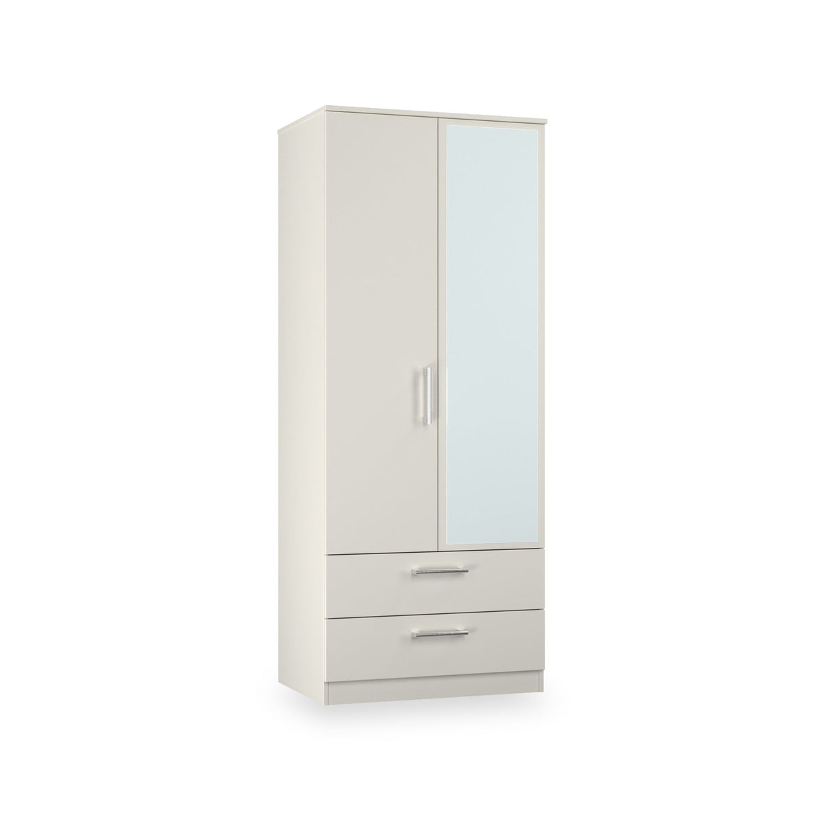 Hadley Mirrored Double Wardrobe with Drawers