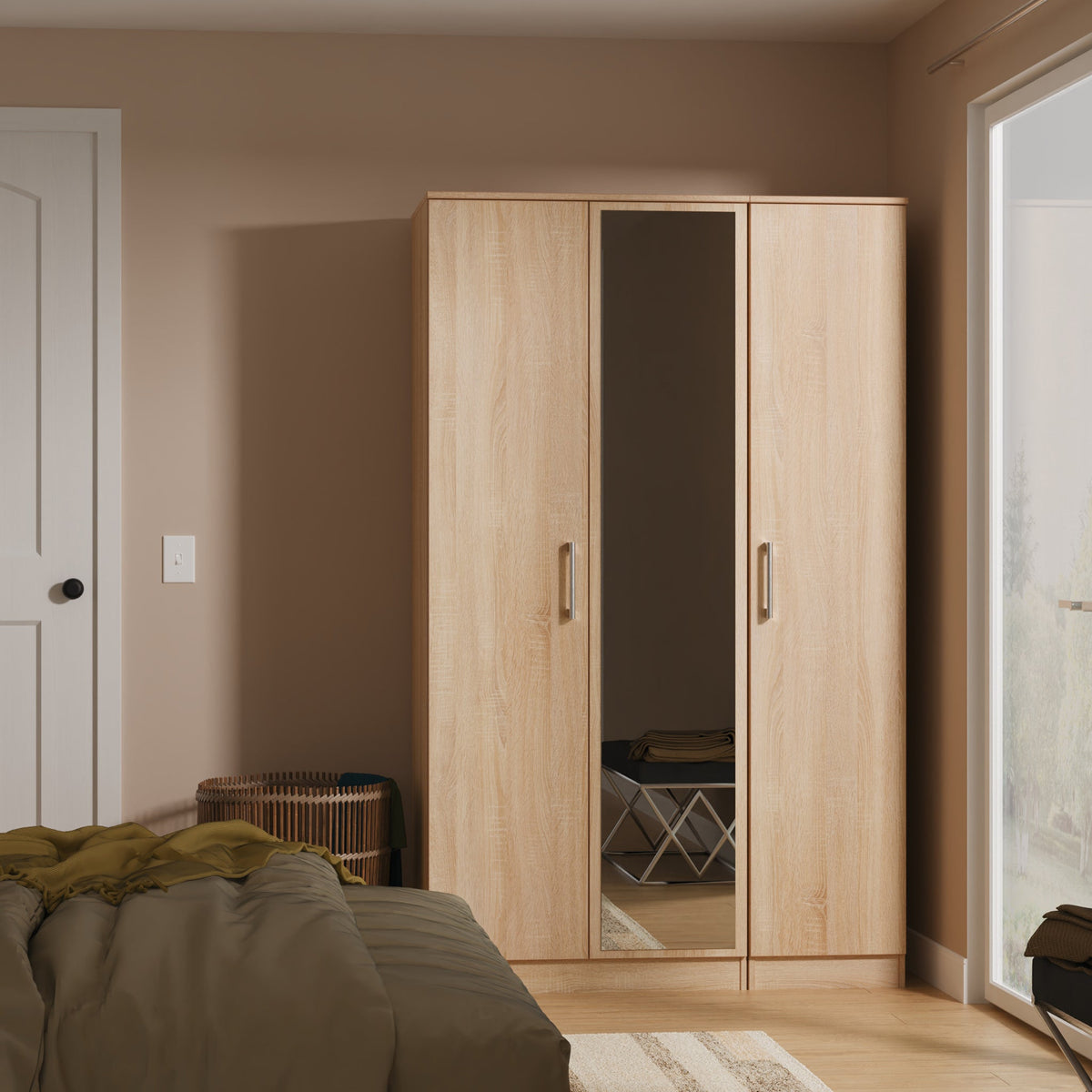 Hadley Triple Mirrored Wardrobe