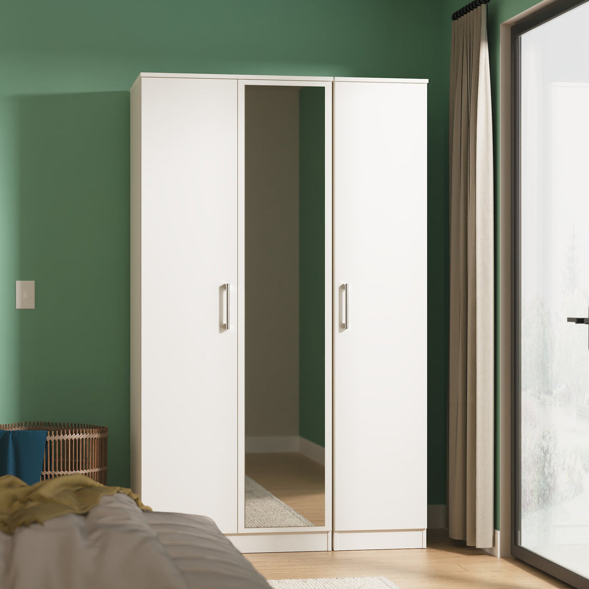 Hadley Triple Mirrored Wardrobe
