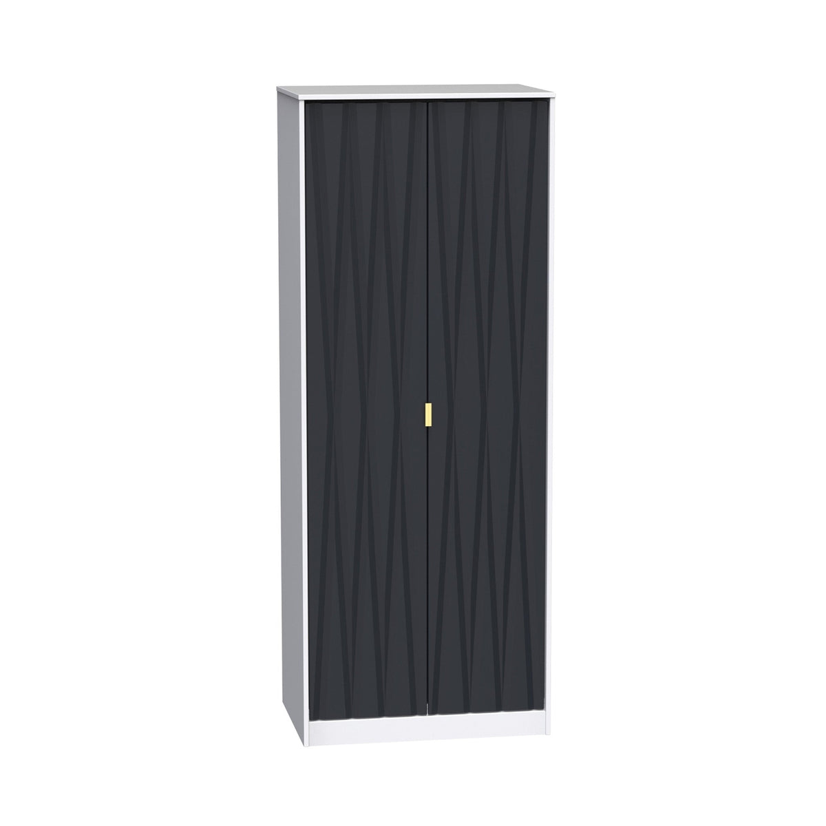 Geo Panelled 2 Door Wardrobe
