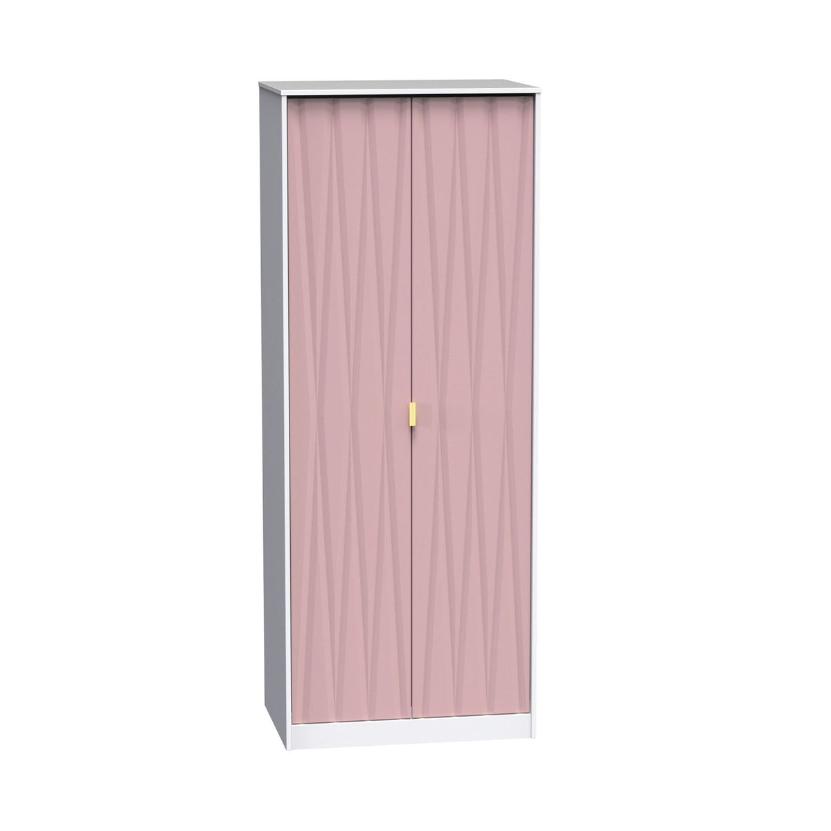 Geo Panelled 2 Door Wardrobe