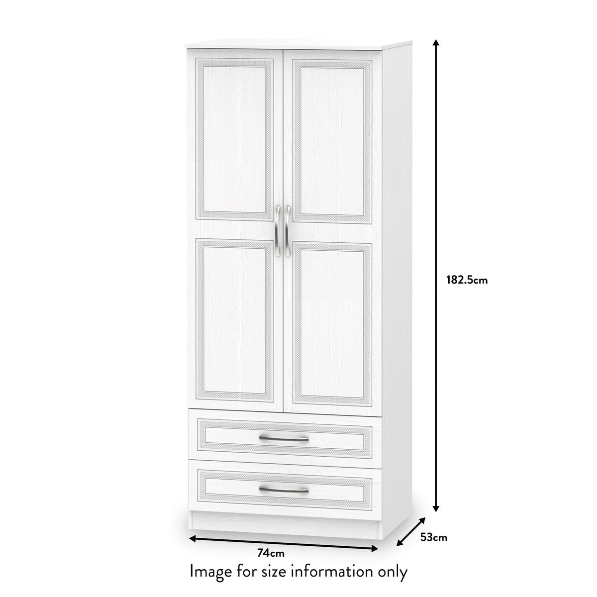 Killgarth 2 Door 2 Drawer Wardrobe