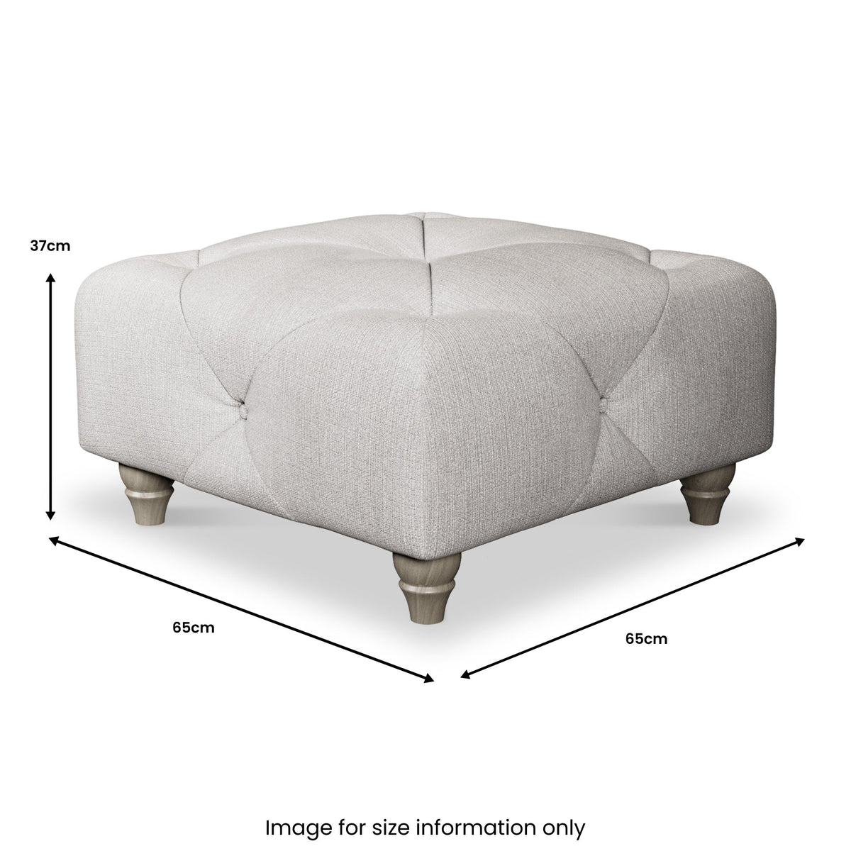 Everett Button Top Footstool