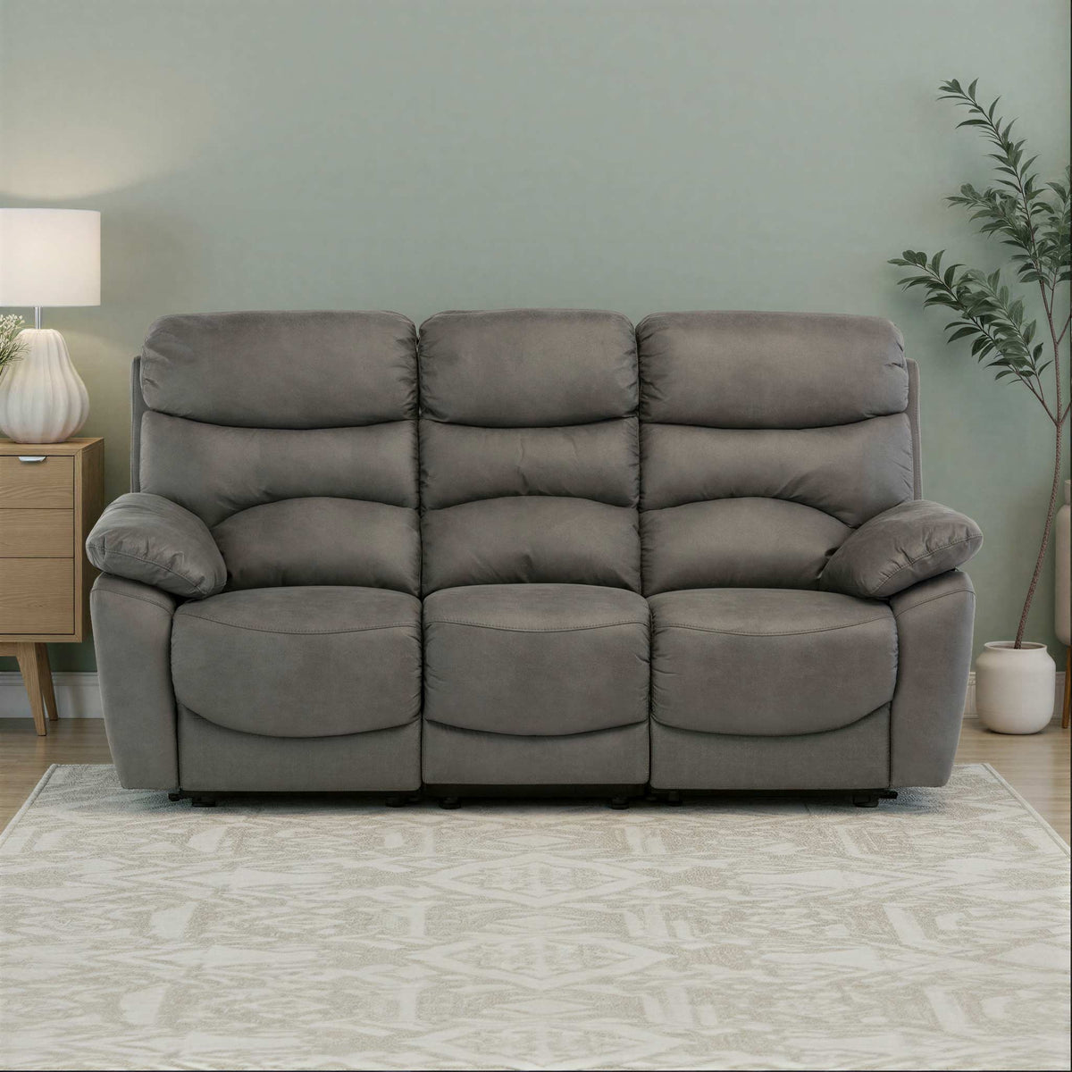 Fraser Fabric Power Reclining 3 Seater Sofa