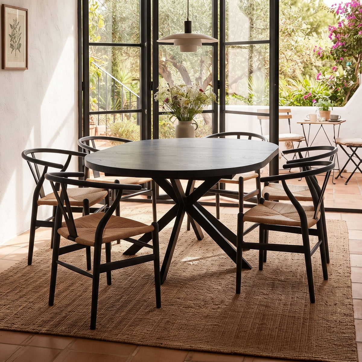 Rivelle 120-160cm Extending Round Dining Table