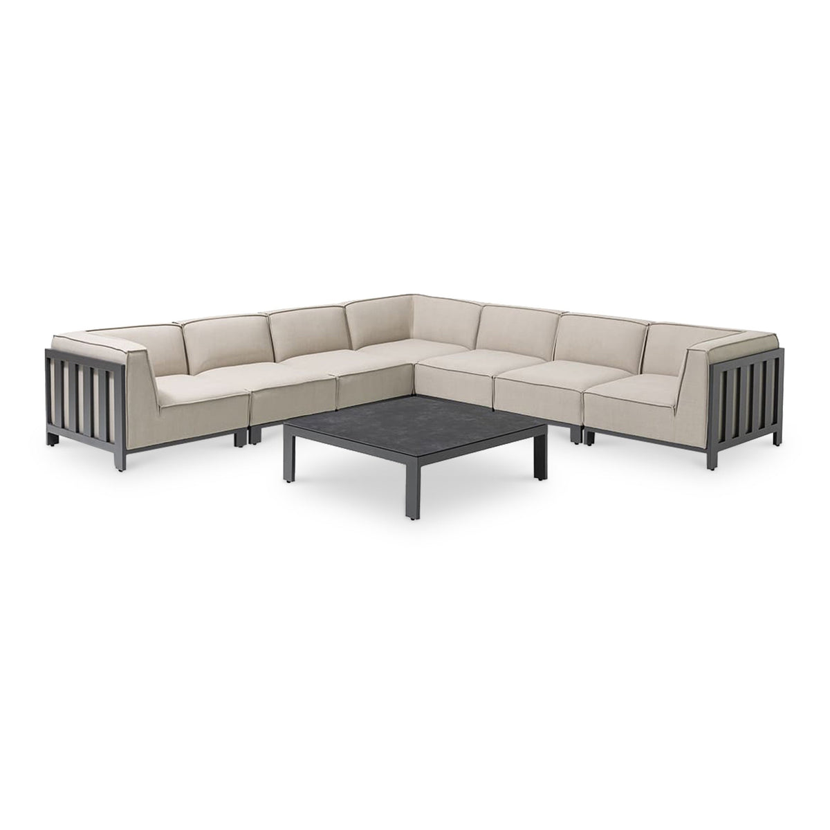 Maze Ibiza Large Corner Sofa Set with Square Table