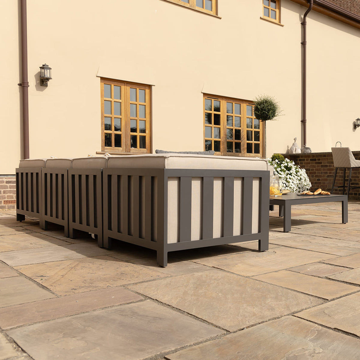 Maze Ibiza Large Corner Sofa Set with Square Table