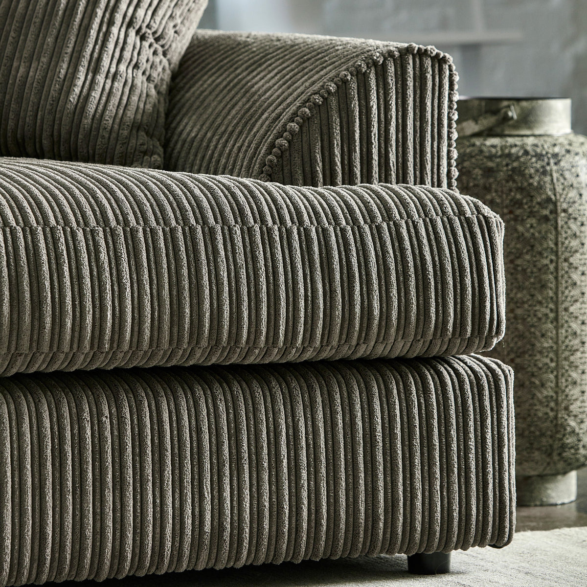 Bletchley Jumbo Cord Corner Sofa