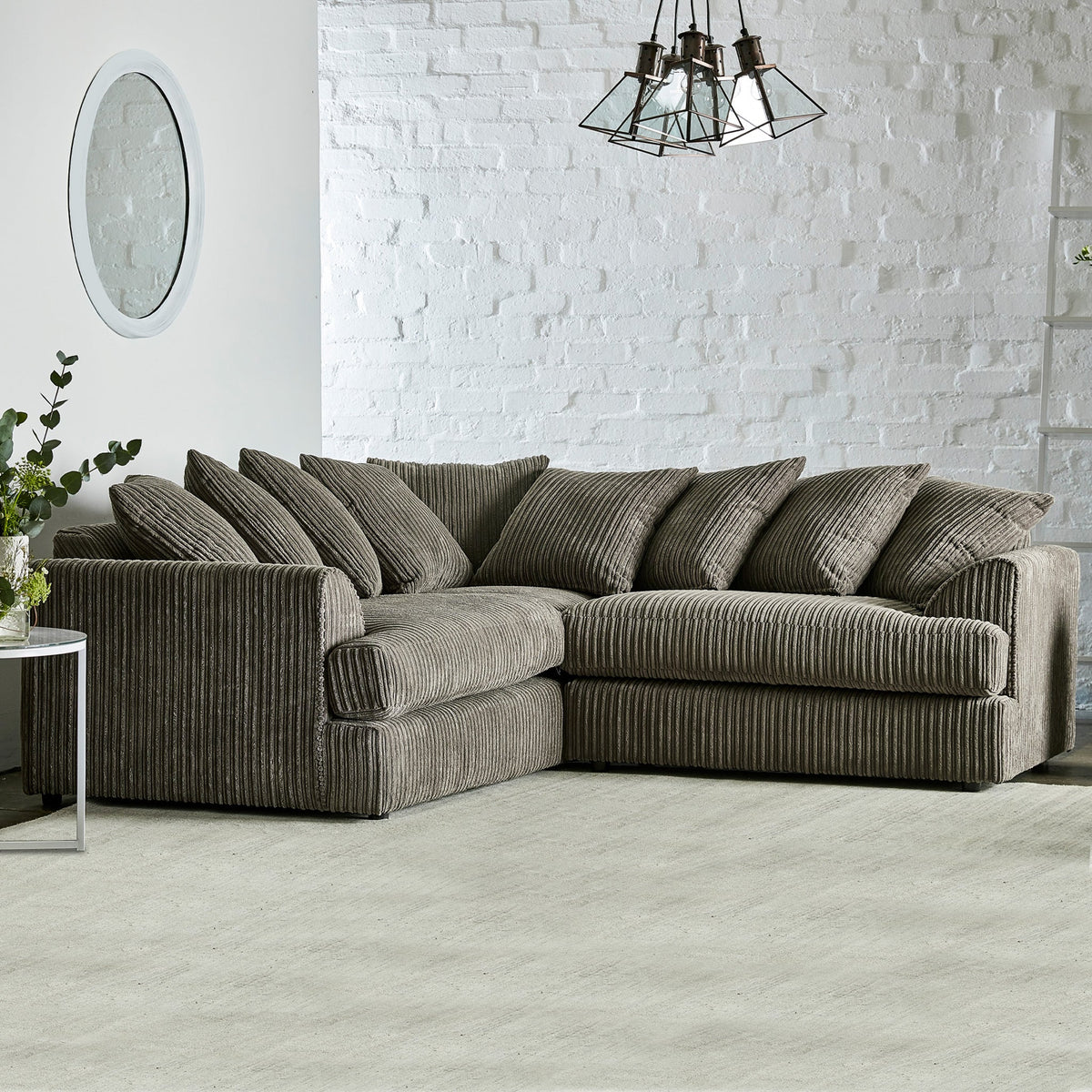Bletchley Jumbo Cord Corner Sofa