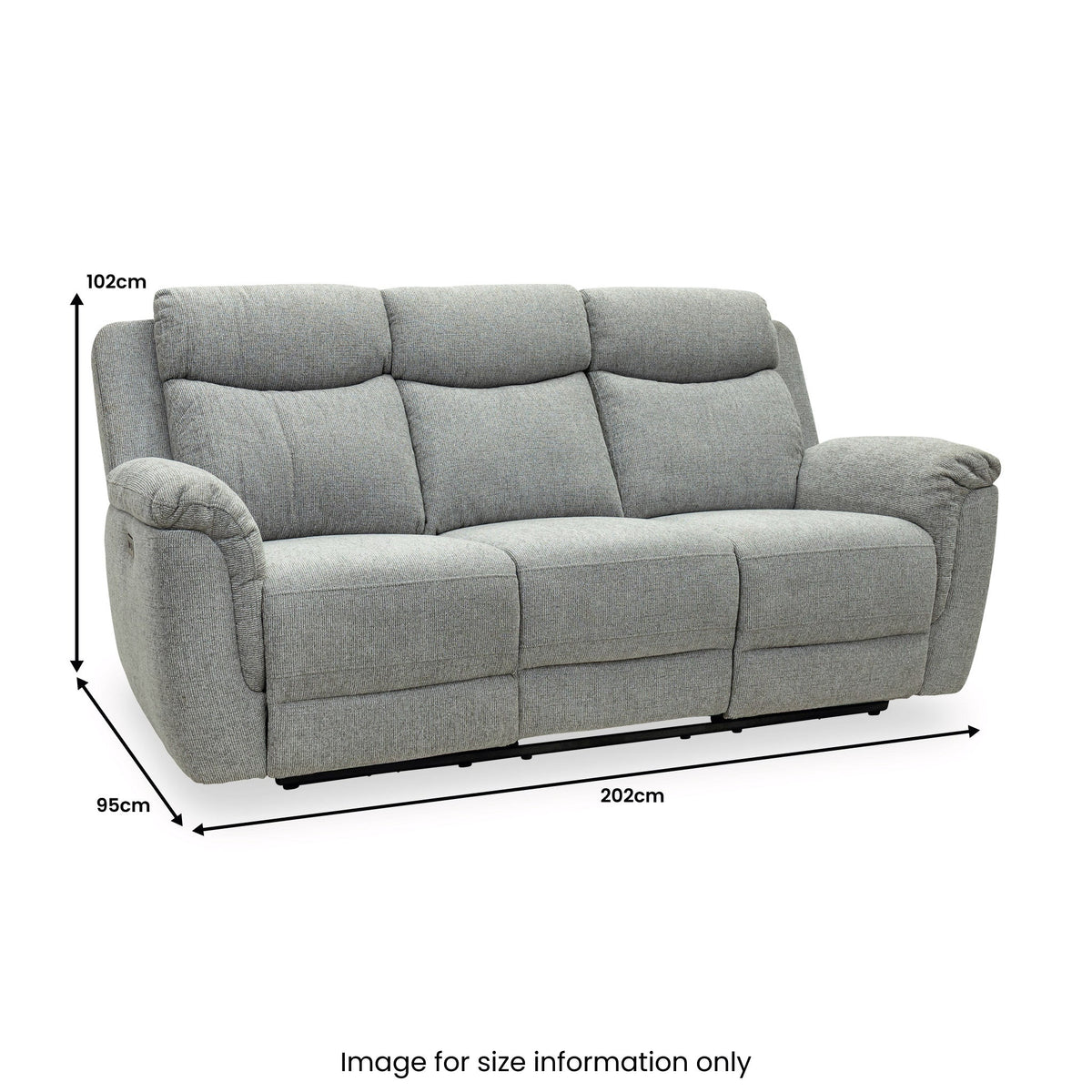 Hadlow Power Recliner 3 Seater Sofa with Console