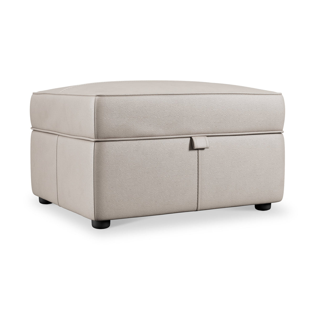 Edison Leather Storage Footstool