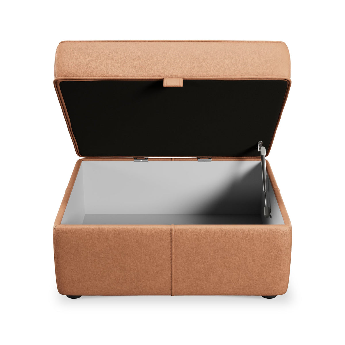 Edison Leather Storage Footstool