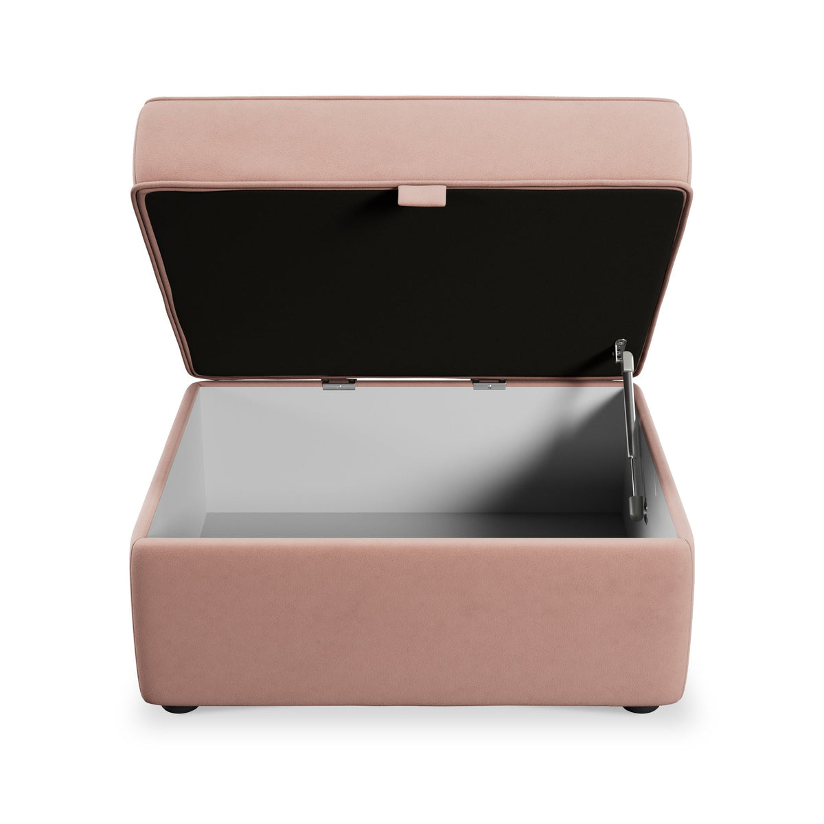 Edison Velvet Storage Footstool