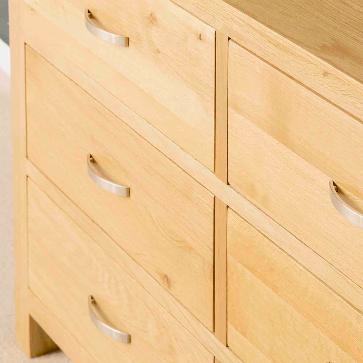 London Oak 3+3 Drawer Chest