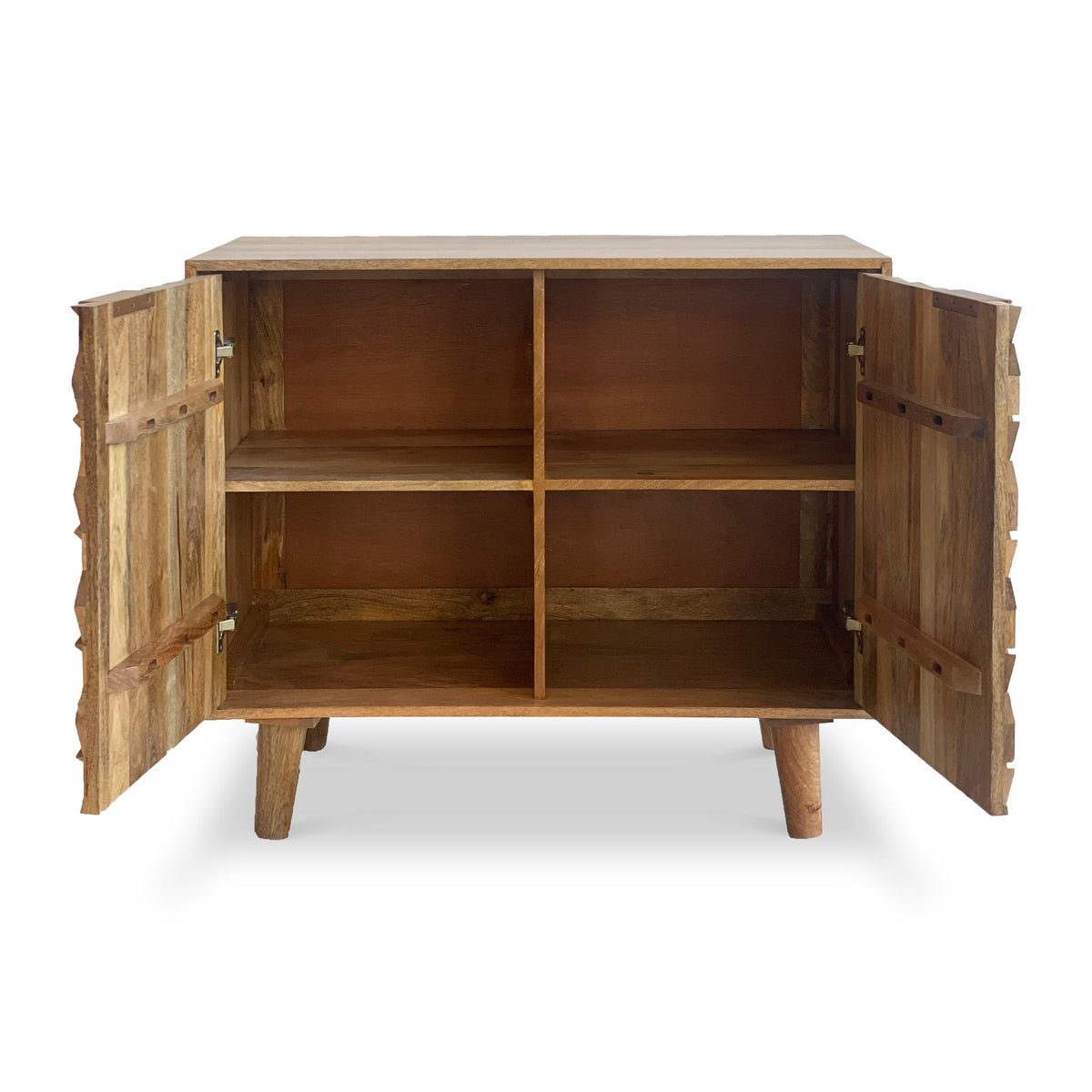 Enzo Geometric Mango Wood 2 Door Sideboard