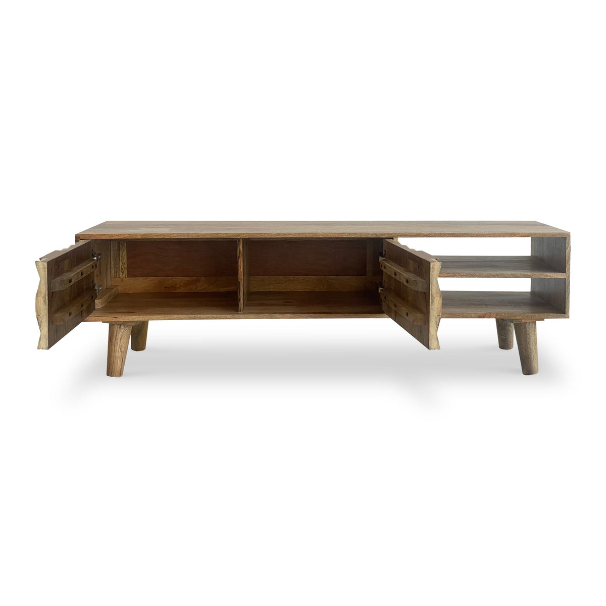 Enzo Geometric Mango Wood Large TV Unit