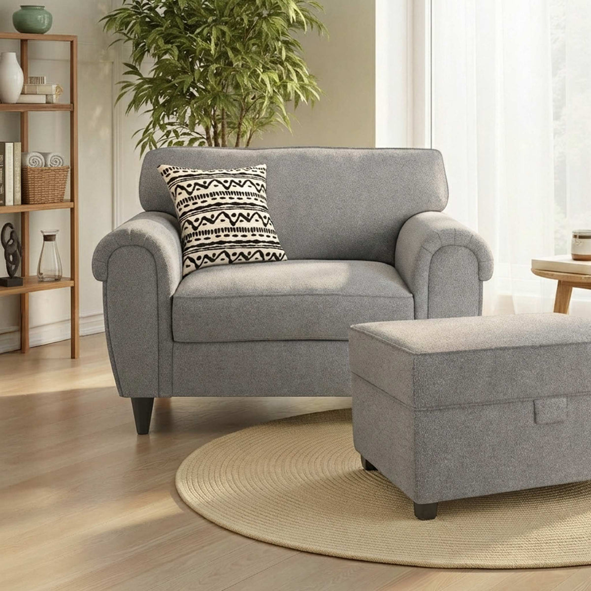 Jessie Boucle Snuggle Armchair