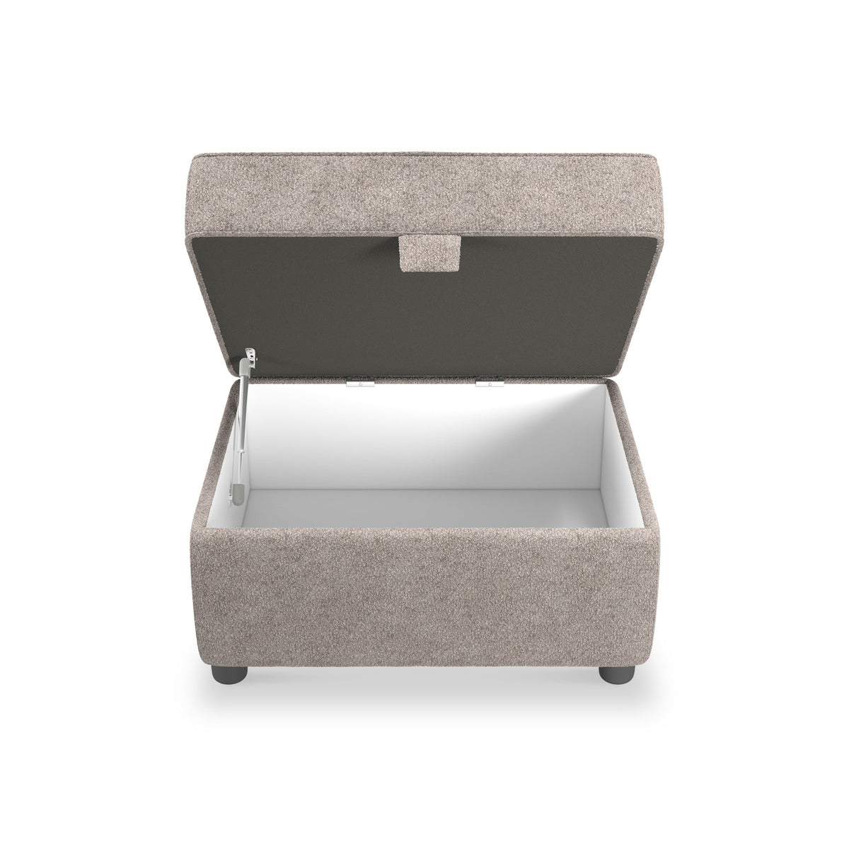 Jessie Boucle Small Storage Footstool