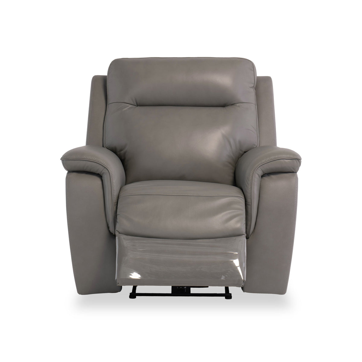 Walter Grey Leather Power Reclining Armchair