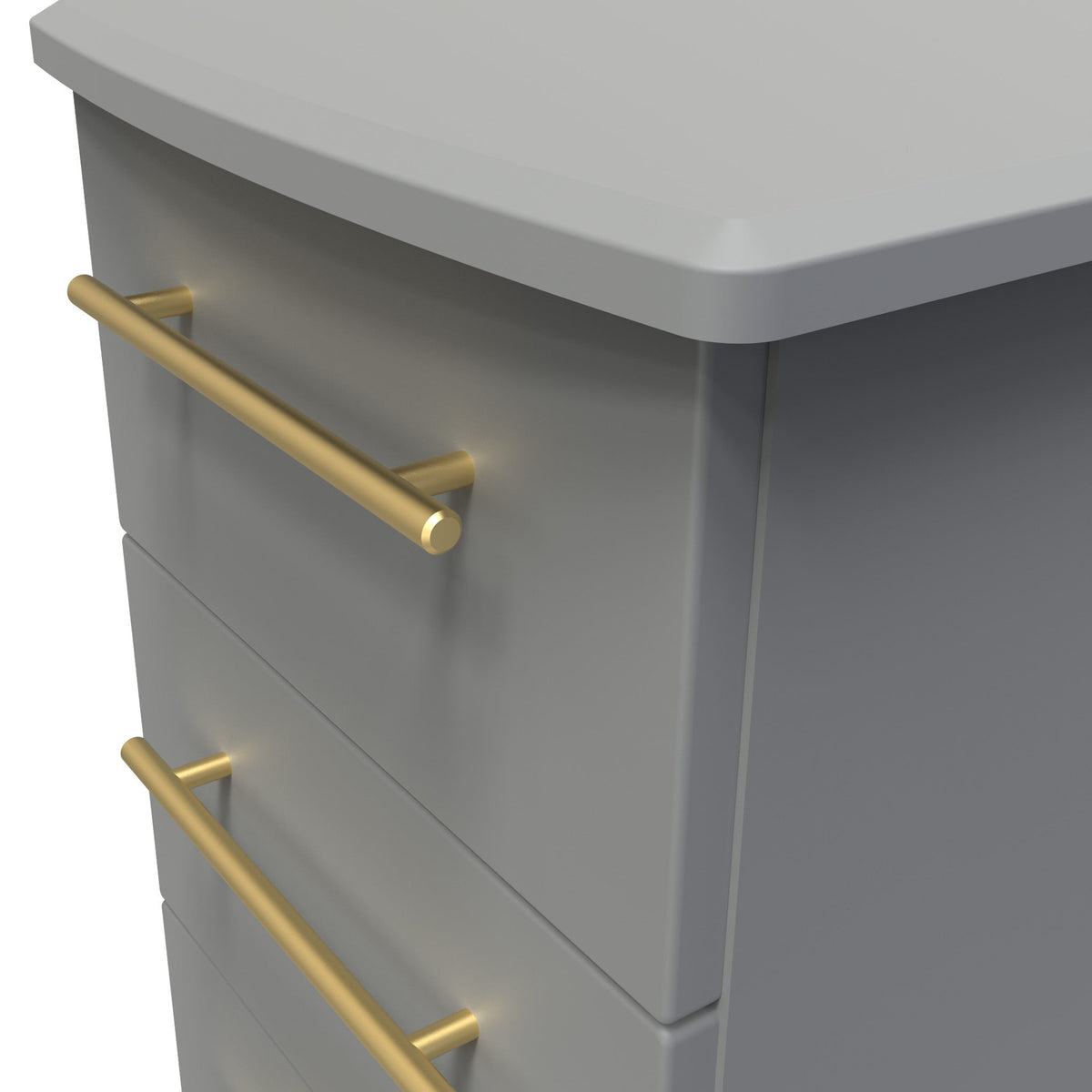 Bramham Grey 3 Drawer Bedside