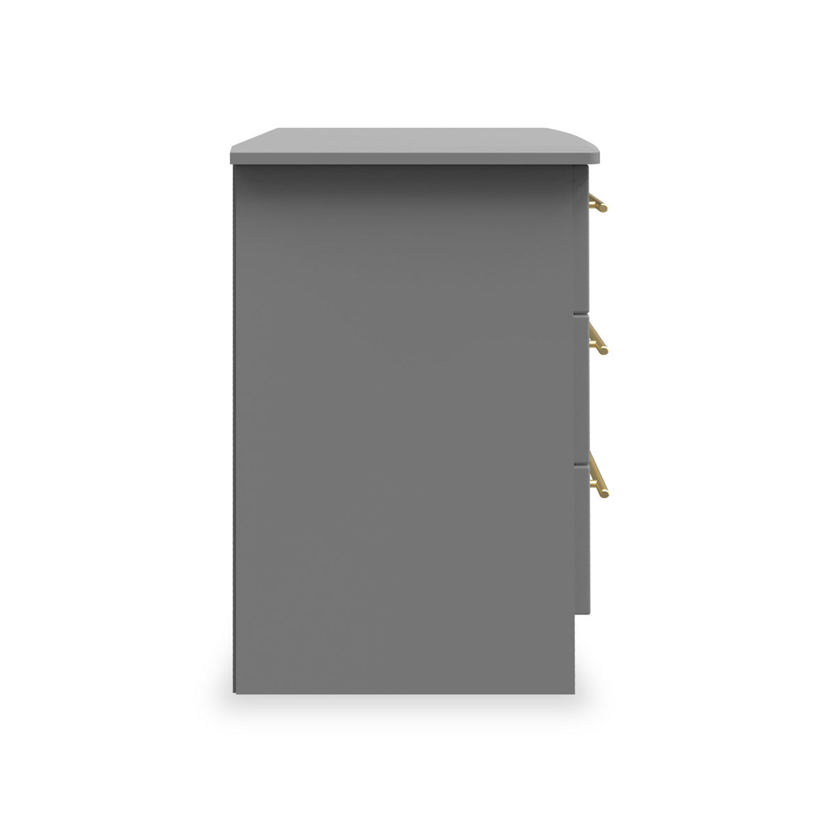 Bramham Grey 3 Drawer Bedside