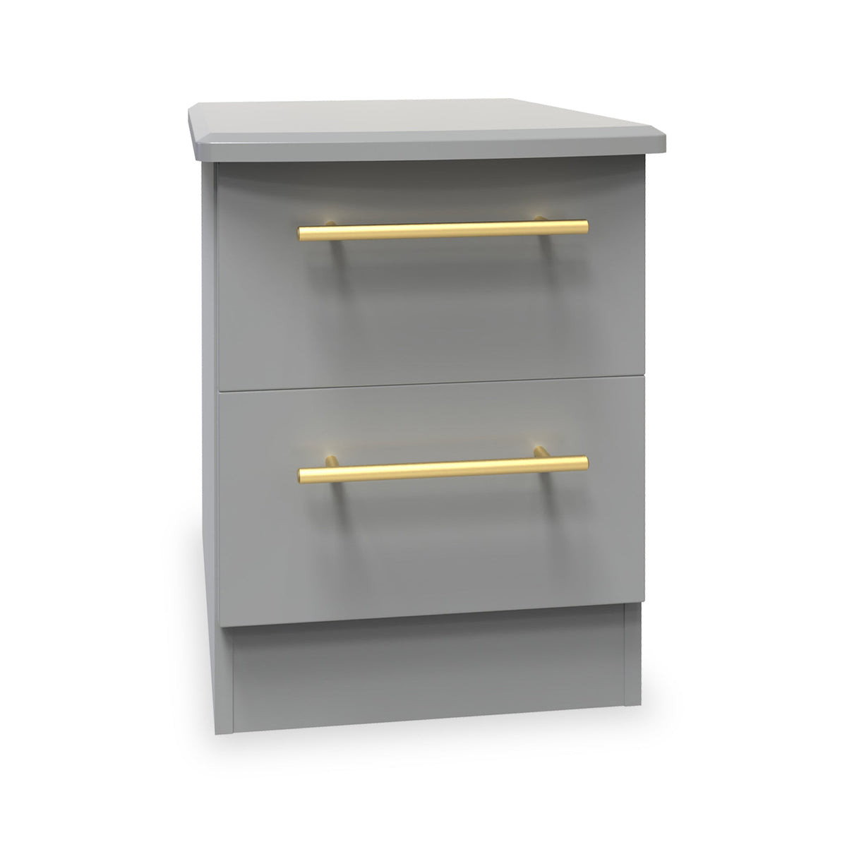 Bramham Grey 2 Drawer Bedside