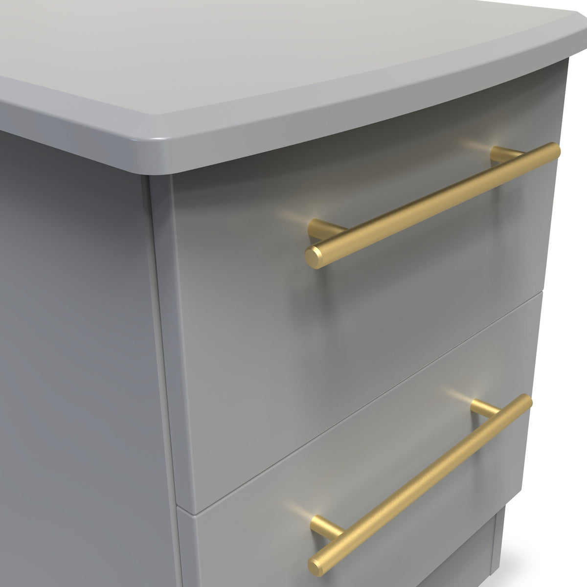 Bramham Grey 2 Drawer Bedside