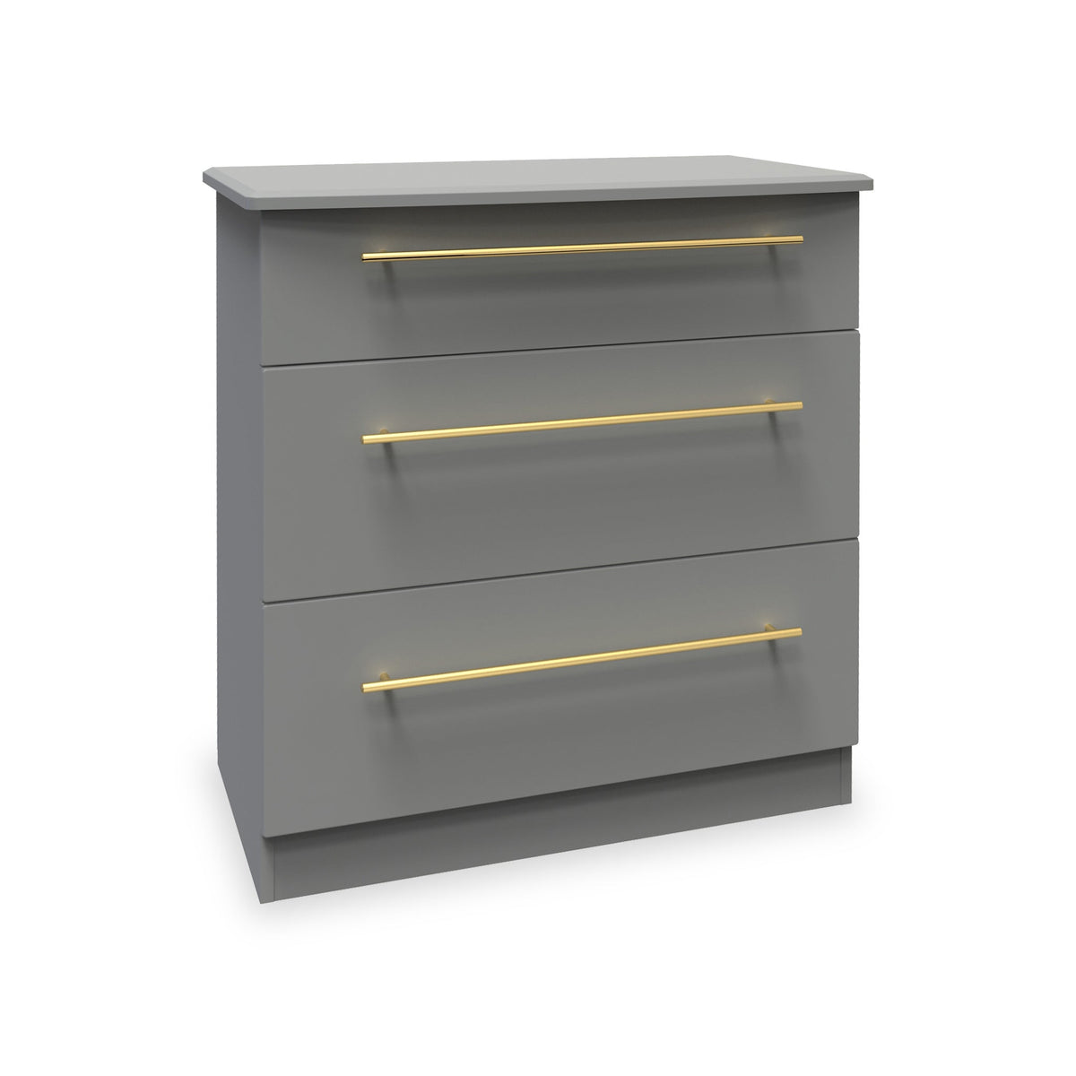 Bramham Grey 3 Drawer Deep Chest