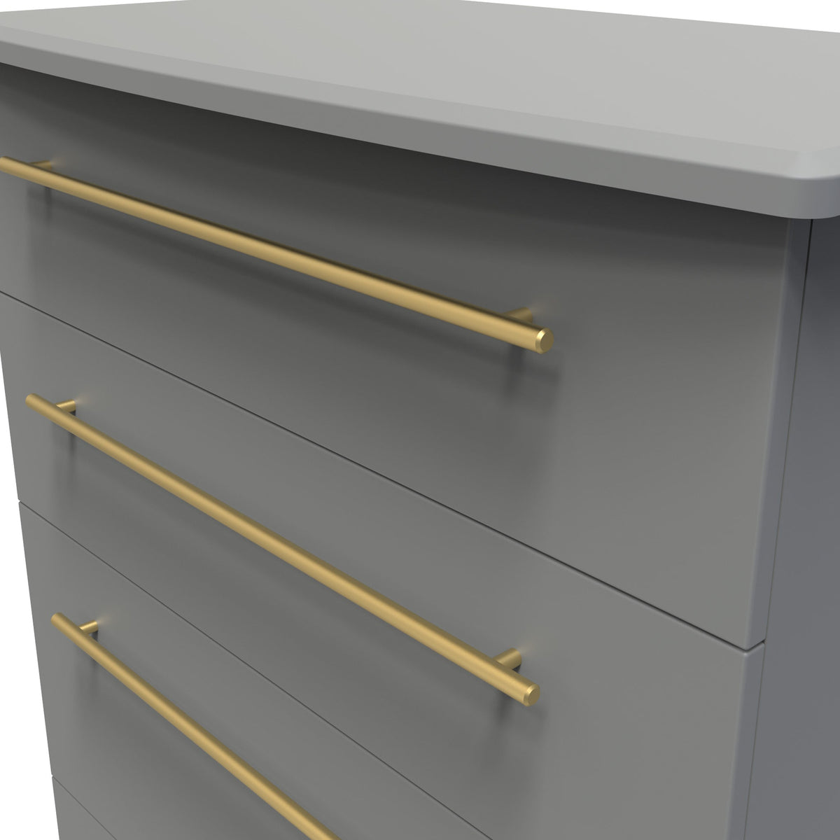 Bramham Grey 4 Drawer Deep Chest