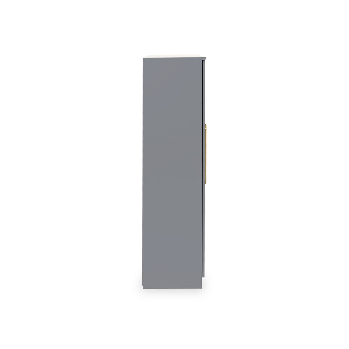 Bramham Grey Tall 4 Door 2 Mirror Wardrobe