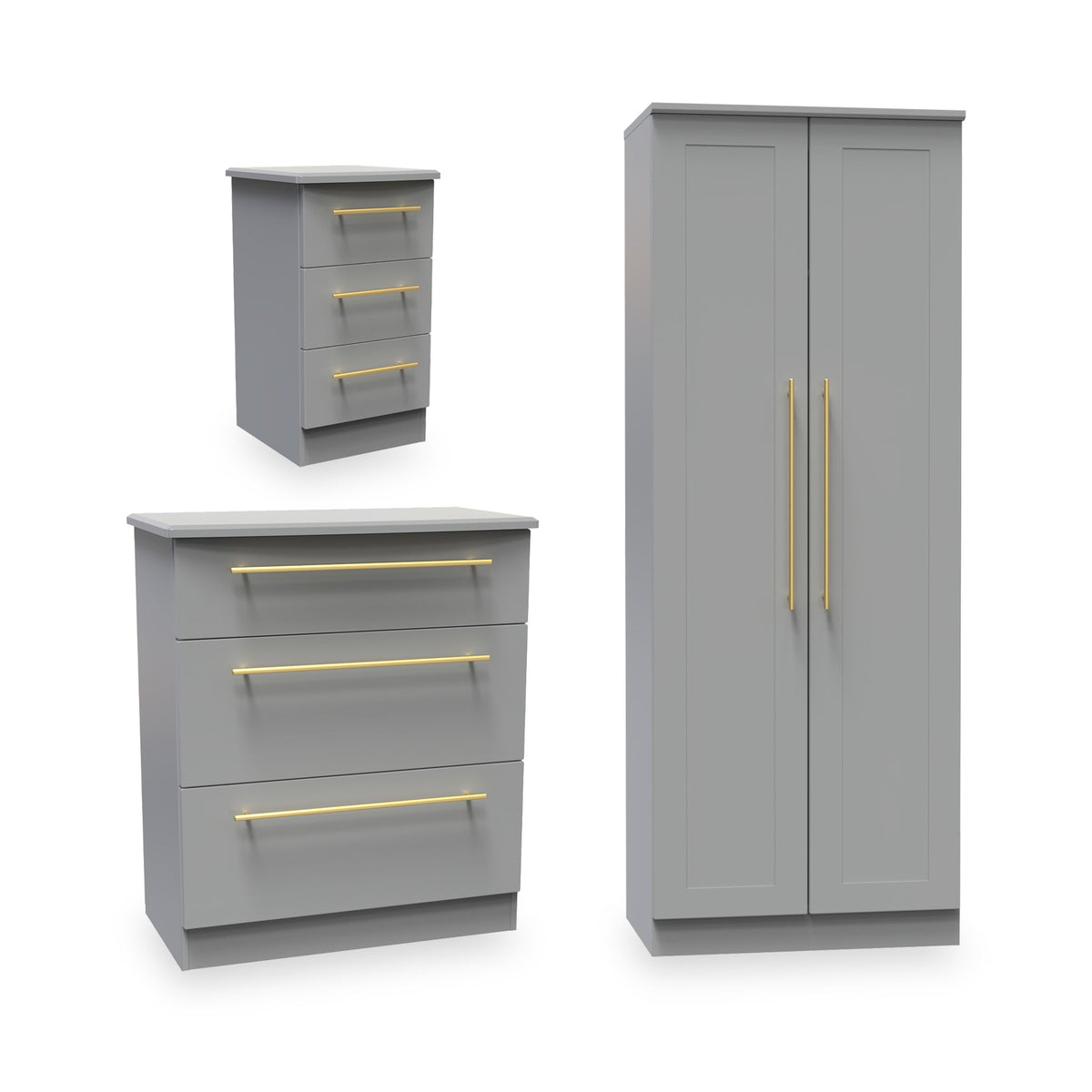 Bramham 3 Piece Bedroom Furniture Set