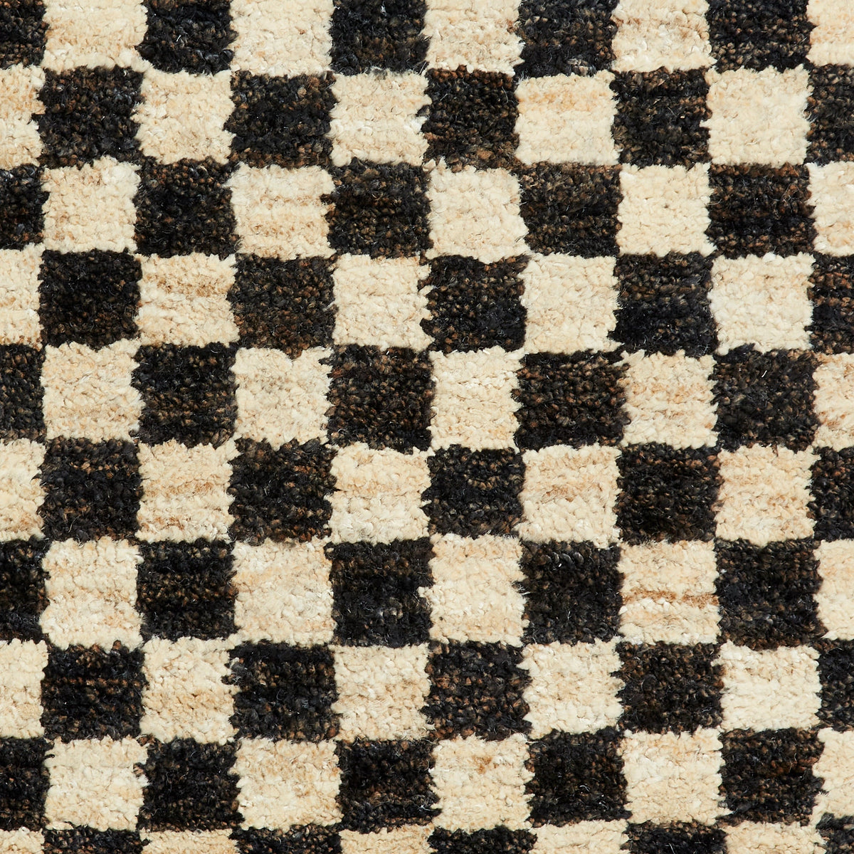 Franklin Natural Hemp Black/Ivory Chequered Rug