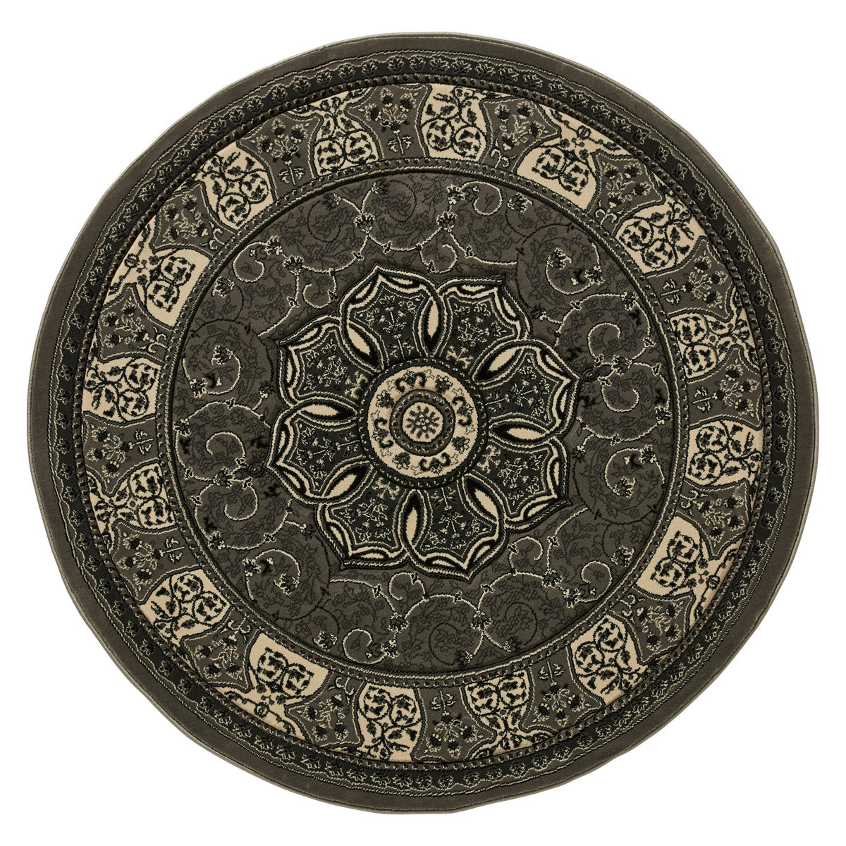 Holden Oriental Stain Resistant Circular Rug