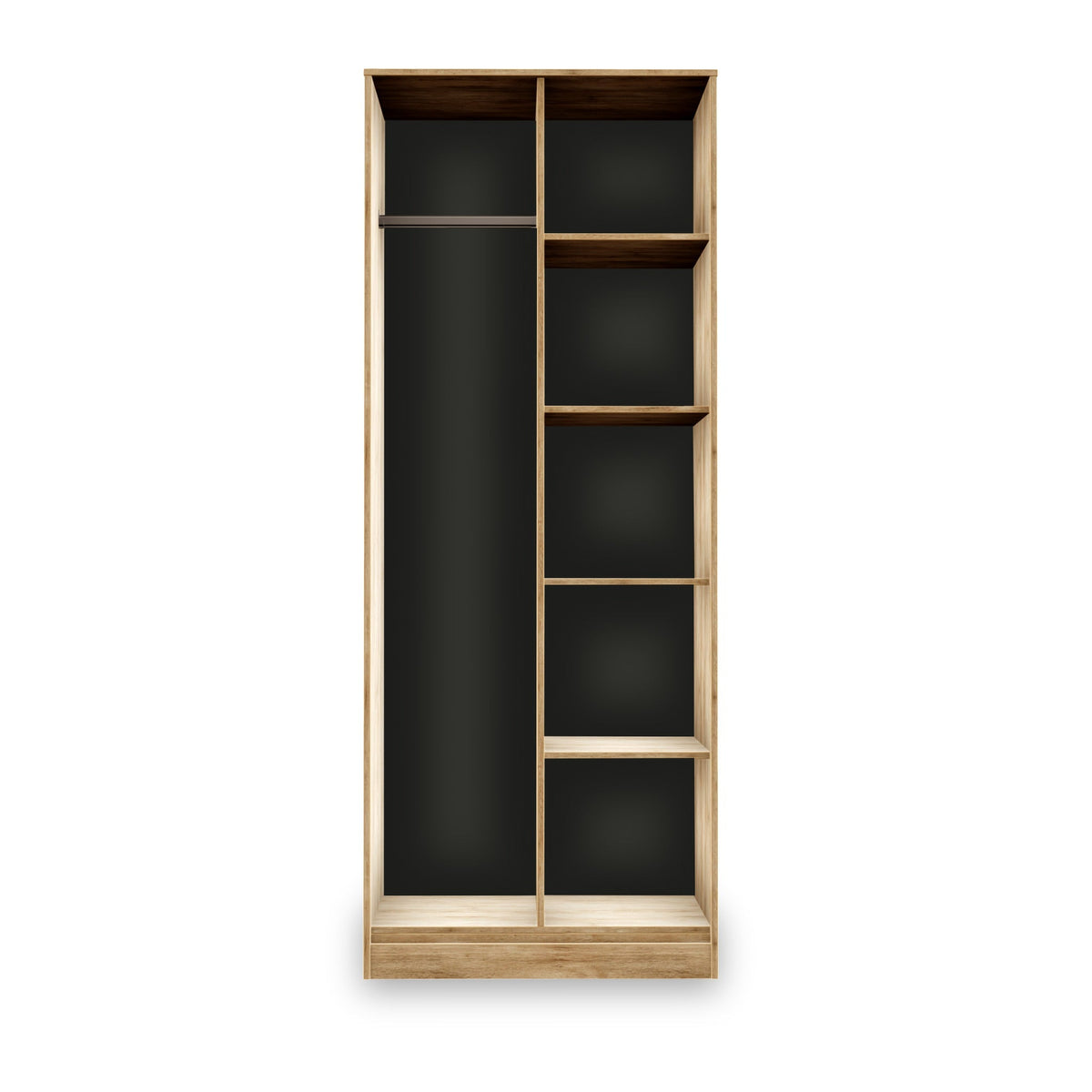Asher Light Oak Open Shelf Unit
