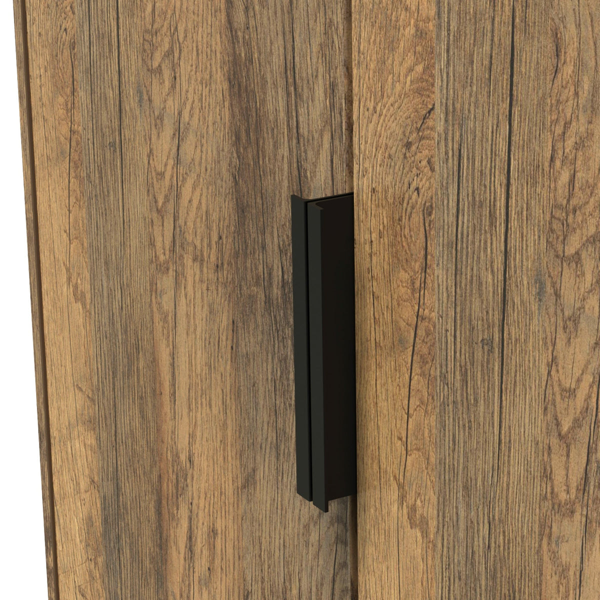 Moreno Rustic Oak 2 Door Double Wardrobe