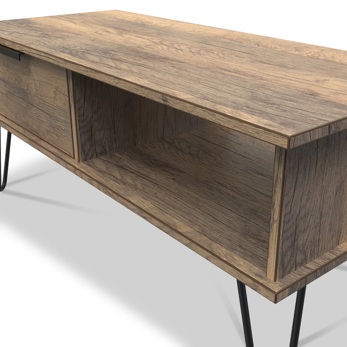 Moreno Rustic Oak 1 Drawer Coffee Table