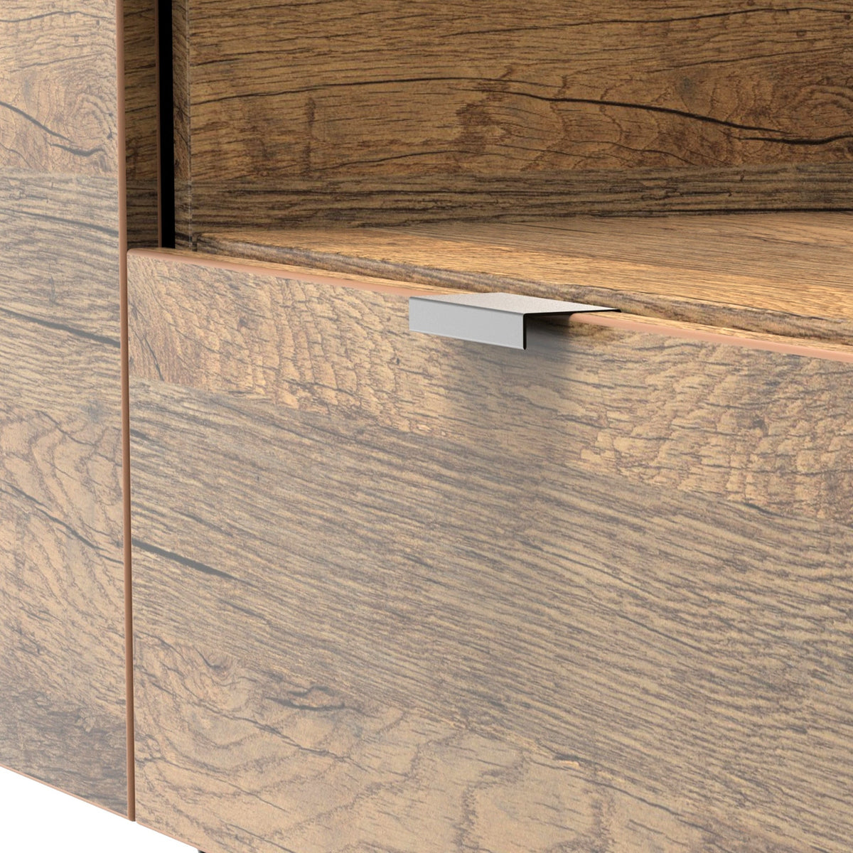 Moreno Rustic Oak TV Console Unit