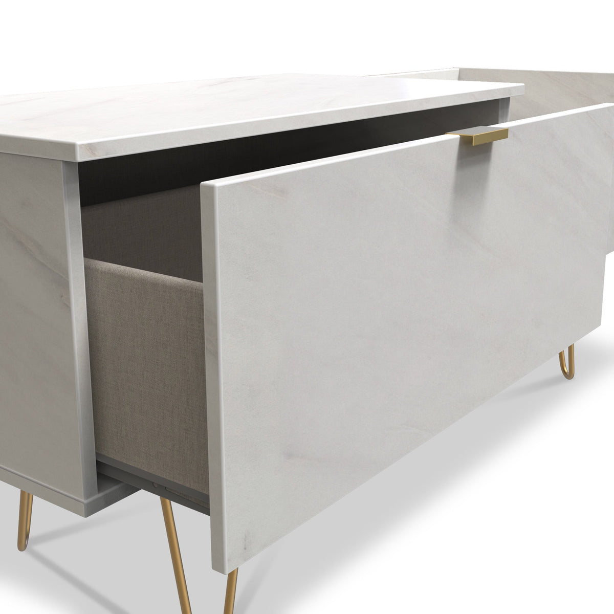 Moreno Marble Effect TV Console Unit