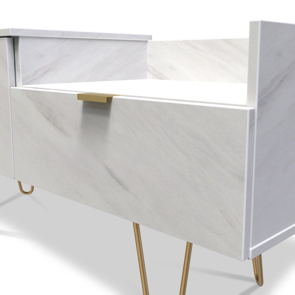 Moreno Marble Effect TV Console Unit