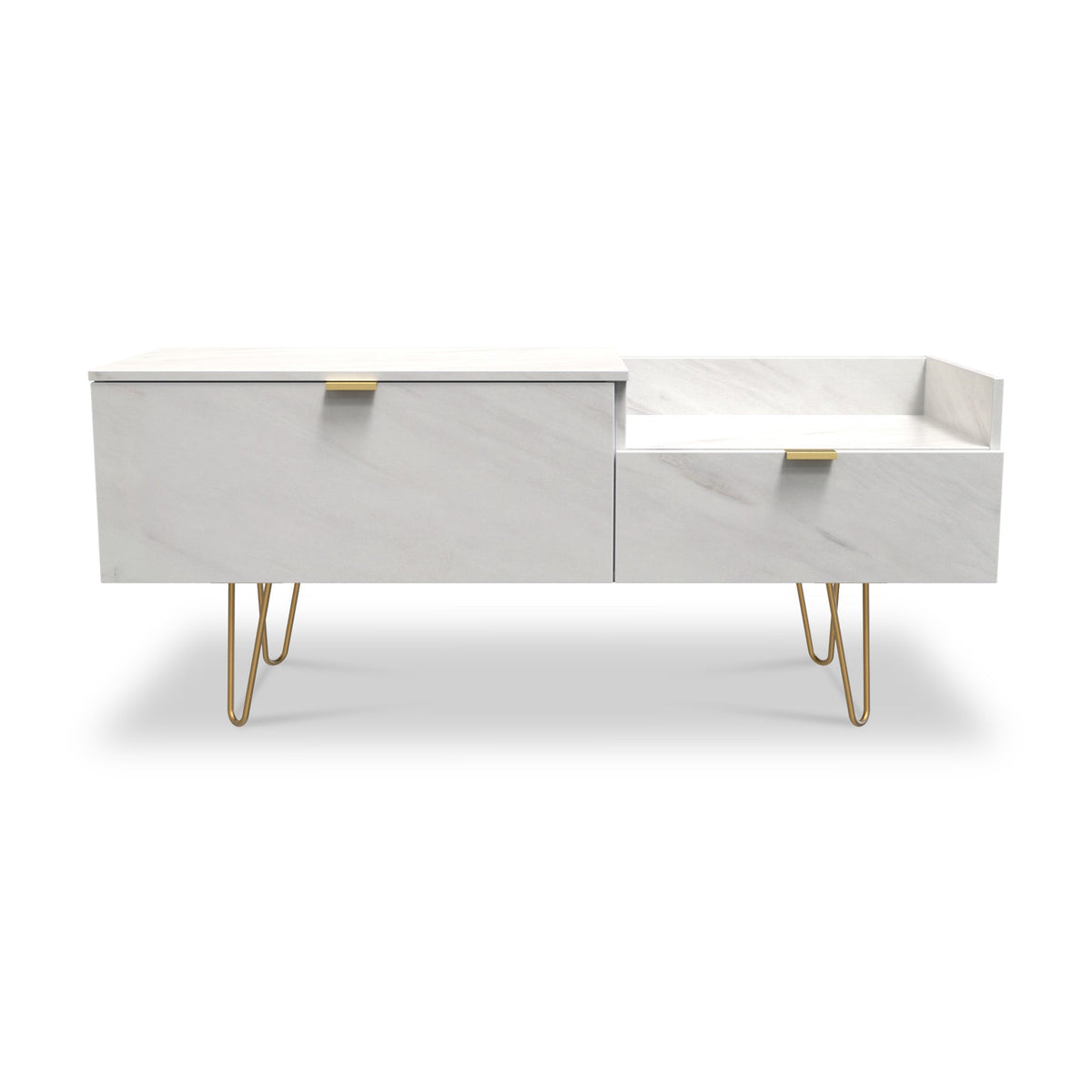 Moreno Marble Effect TV Console Unit