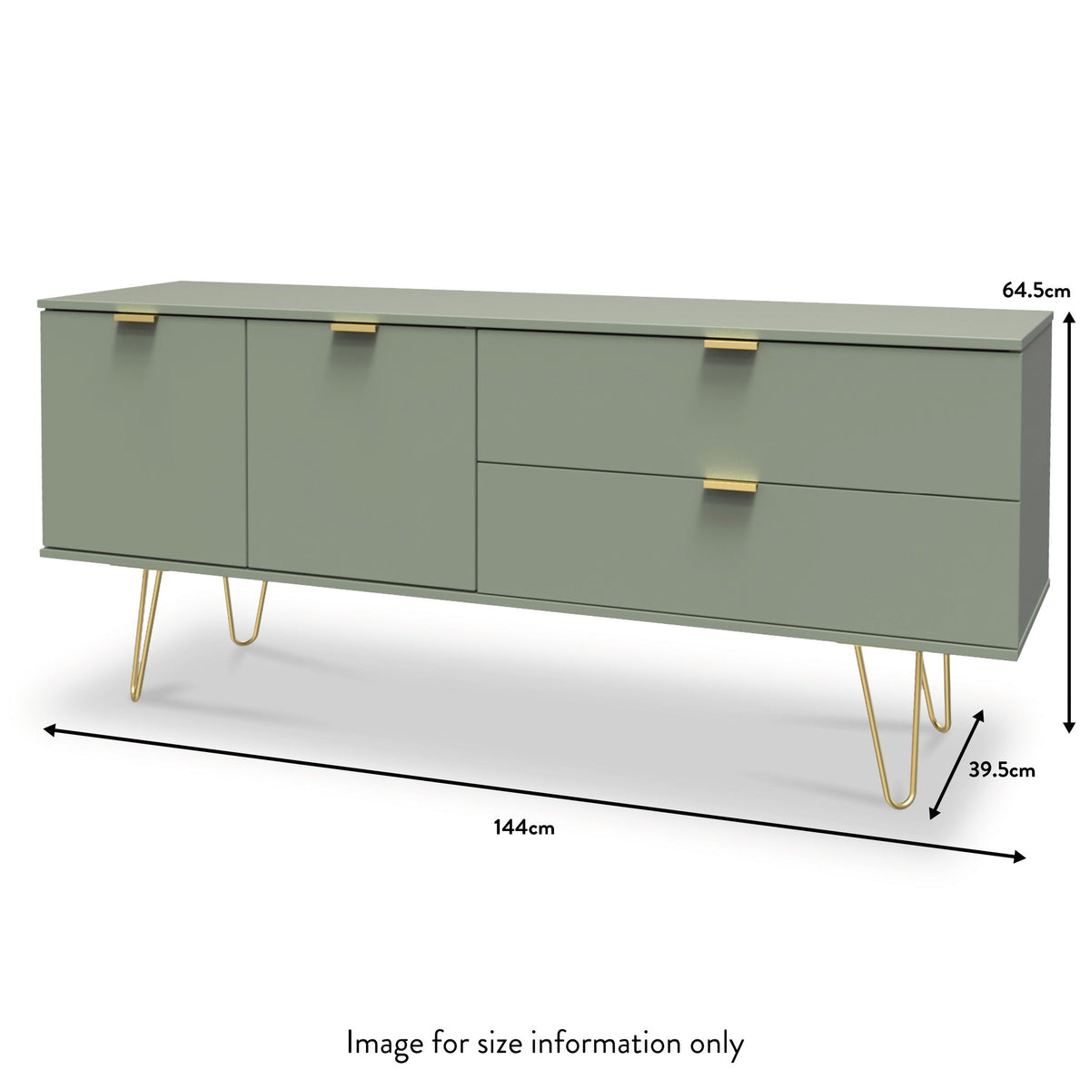 Moreno 2 Drawer 2 Door Wide Sideboard
